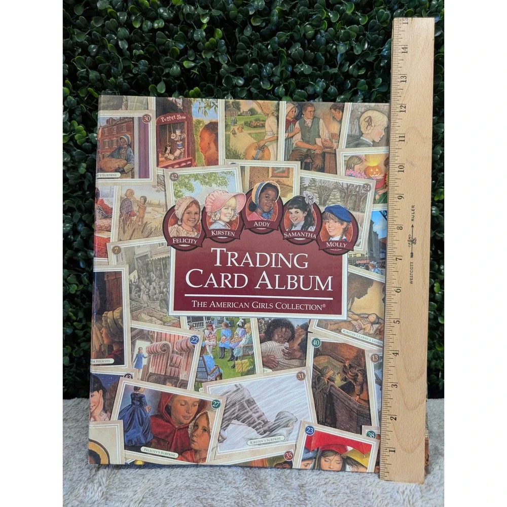 Vintage 1990s‎ American Girls Collection Trading Card Album Binder with 90 Cards